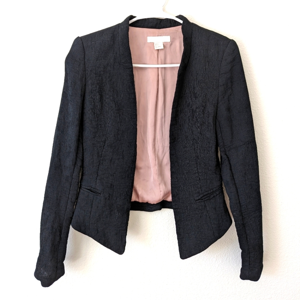 H&M black blazer size 4